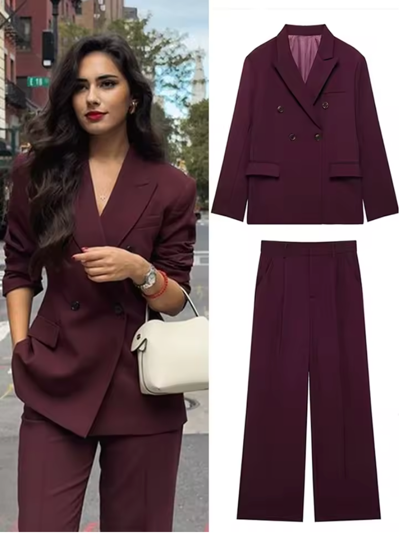 Damen-Set mit Reversjacke und Hose