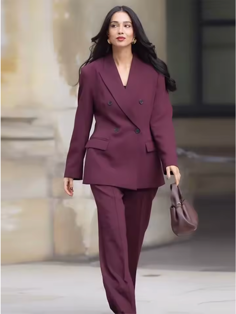 Damen-Set mit Reversjacke und Hose
