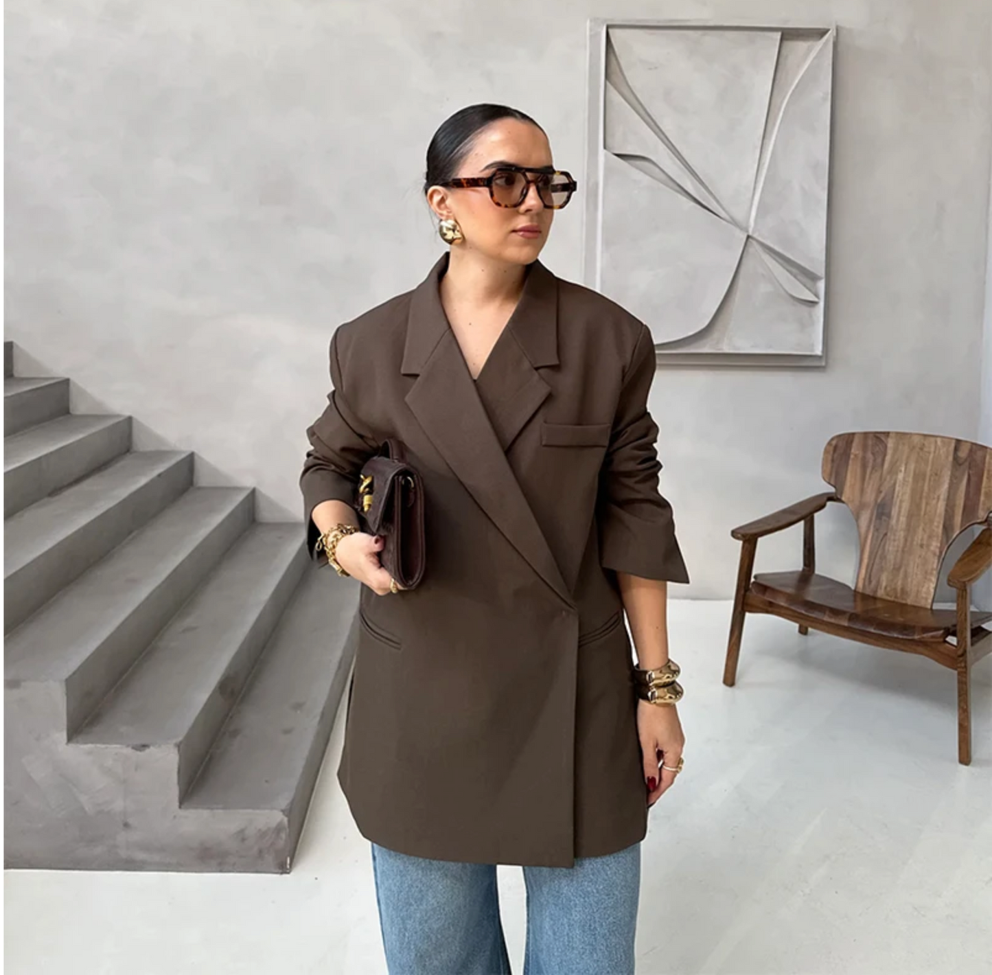 Damen Blazer Mantel