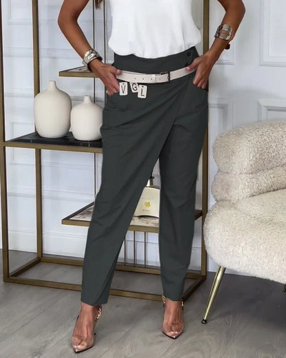 Elina™ | Patchwork-Hose mit Gürtel