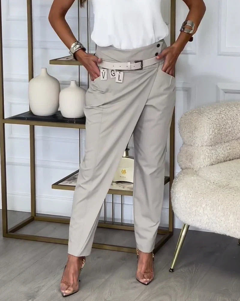 Elina™ | Patchwork-Hose mit Gürtel