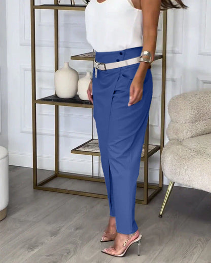 Elina™ | Patchwork-Hose mit Gürtel