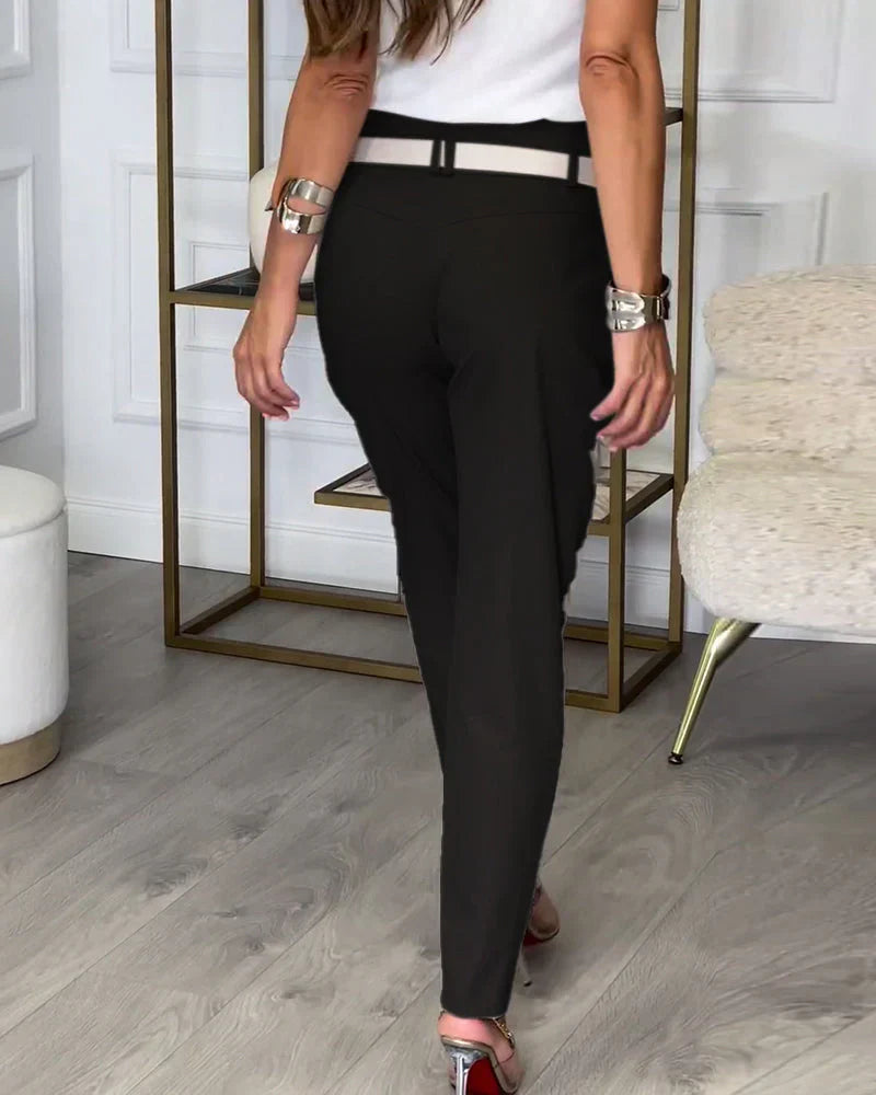 Elina™ | Patchwork-Hose mit Gürtel