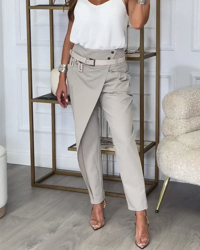 Elina™ | Patchwork-Hose mit Gürtel