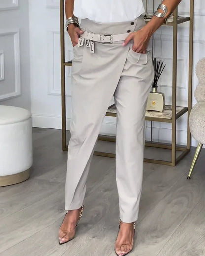 Elina™ | Patchwork-Hose mit Gürtel