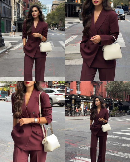 Damen-Set mit Reversjacke und Hose